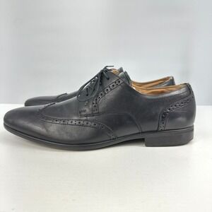 Black‎ leather wingtip oxford mens shoes 10 Aldo business work old money classic